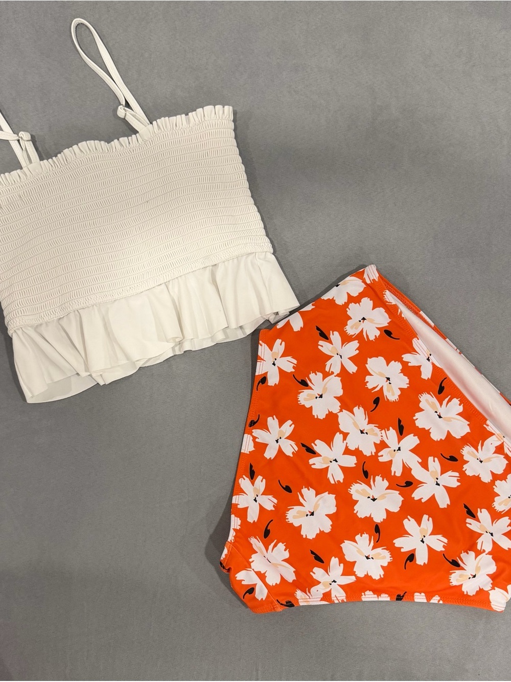 Summer Mae Maternity Swimsuit Ruffled Two Piece High Waist Bikini Swimwear